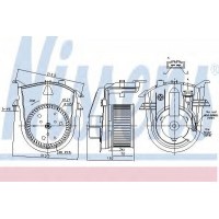 Вентилятор салона (NISSENS) VW GOLF VARIANT 1.9