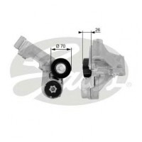 Натяжитель с роликами поликлинового ремня (пр-во GATES) Ford Transit Connect 1.8 TDci, 02-13