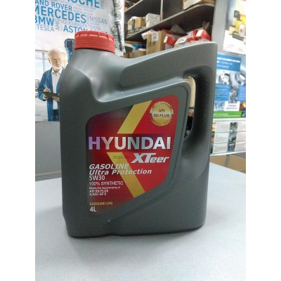Масло моторное 5W30 SN/GF-5 (HYUNDAI) 4L, Xteer Hyundai Gasoline Ultra Protection , 0510000410