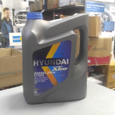 Масло моторное 5W30, 5L, DPF (HYUNDAI) синт диз Diesel Ultra C3 SN/C3 XTeer HYUNDAI