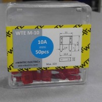 Предохранители плоские мини 10A (50 шт в паке) WTE
