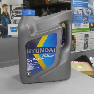 Масло моторное 5W30, 5L (HYUNDAI) синт диз Diesel Ultra SN/CF Xteer HYUNDAI