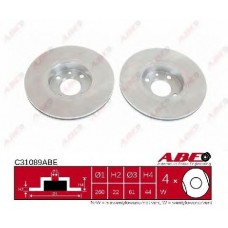 Тормозной диск  передн. ABE RENAULT CLIO V-1.4
