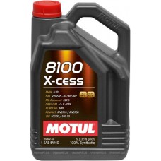 Масло моторное синтетика 5W40 (MOTUL) X-clean 5L, 102051, 854151, 8100