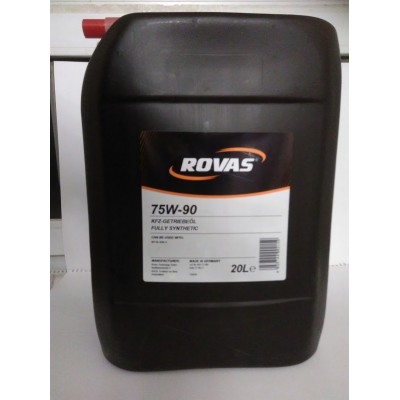Масло трансмиссионное синтетическое ROVAS 75W90 на розлив цена за 1л API GL-5/GL-4 20L
