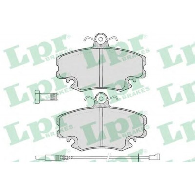Комплект тормозных колодок, дисковый тормоз LPR