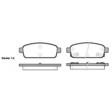 Колодки тормозные задние (пр-во REMSA) Chevrolet Cruze, Astra J