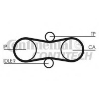 Ремень ТНВД (пр-во CONTITECH) VW LT, T4 2.5TDI, SDI 96-