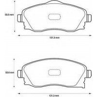 Колодки тормозные перед (пр-во BSG) Opel Combo 01-04/Corsa 01-